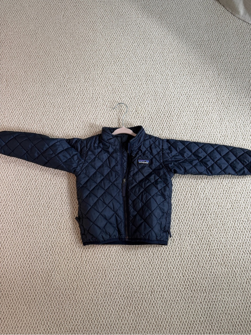 Patagonia Kids Quilted Navy Jacket